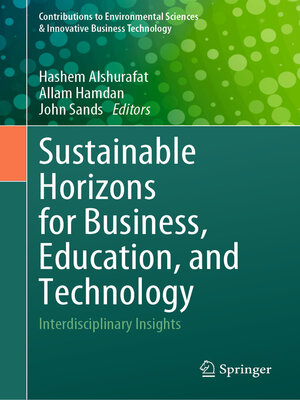 cover image of Sustainable Horizons for Business, Education, and Technology